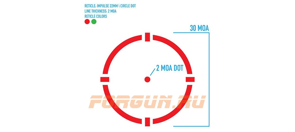 Коллиматорный прицел Firefield Impulse Compact 1х22 (FF26028)